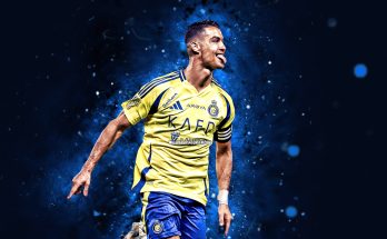 Cristiano Ronaldo goal celebration in Al Nassr jersey – 2025 season